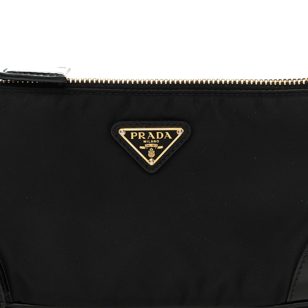 Re-Nylon Spazzolato Re-Edition 2002 Shoulder Bag Black