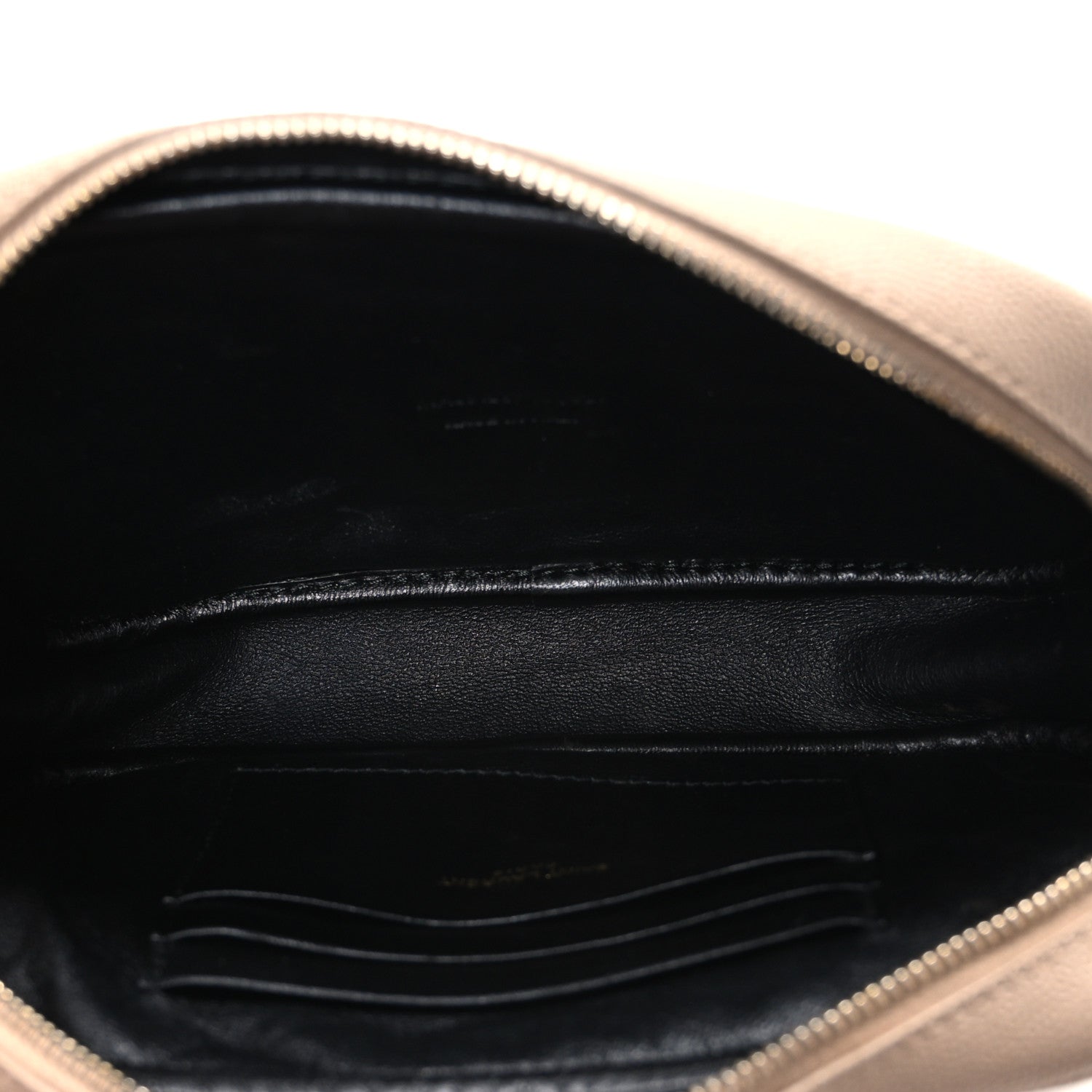 Grain De Poudre Matelasse Monogram Mini Lou Camera Bag Dark Beige