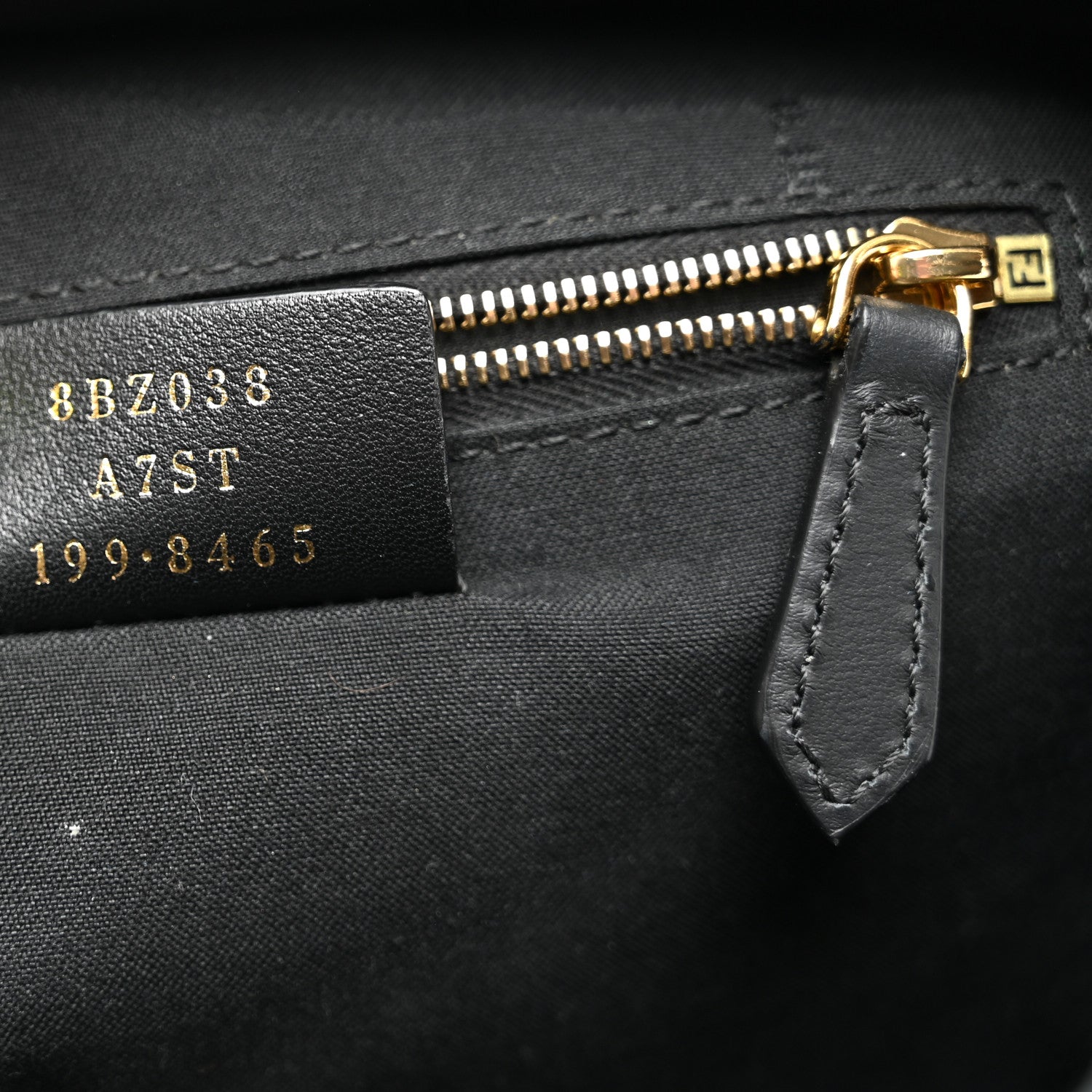Shearling Macro FF 1974 Mini Backpack Tobacco Black