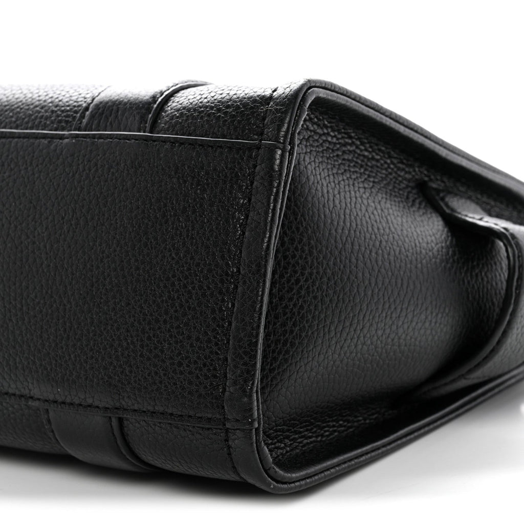 Grained Calfskin Small The Tote Bag Black