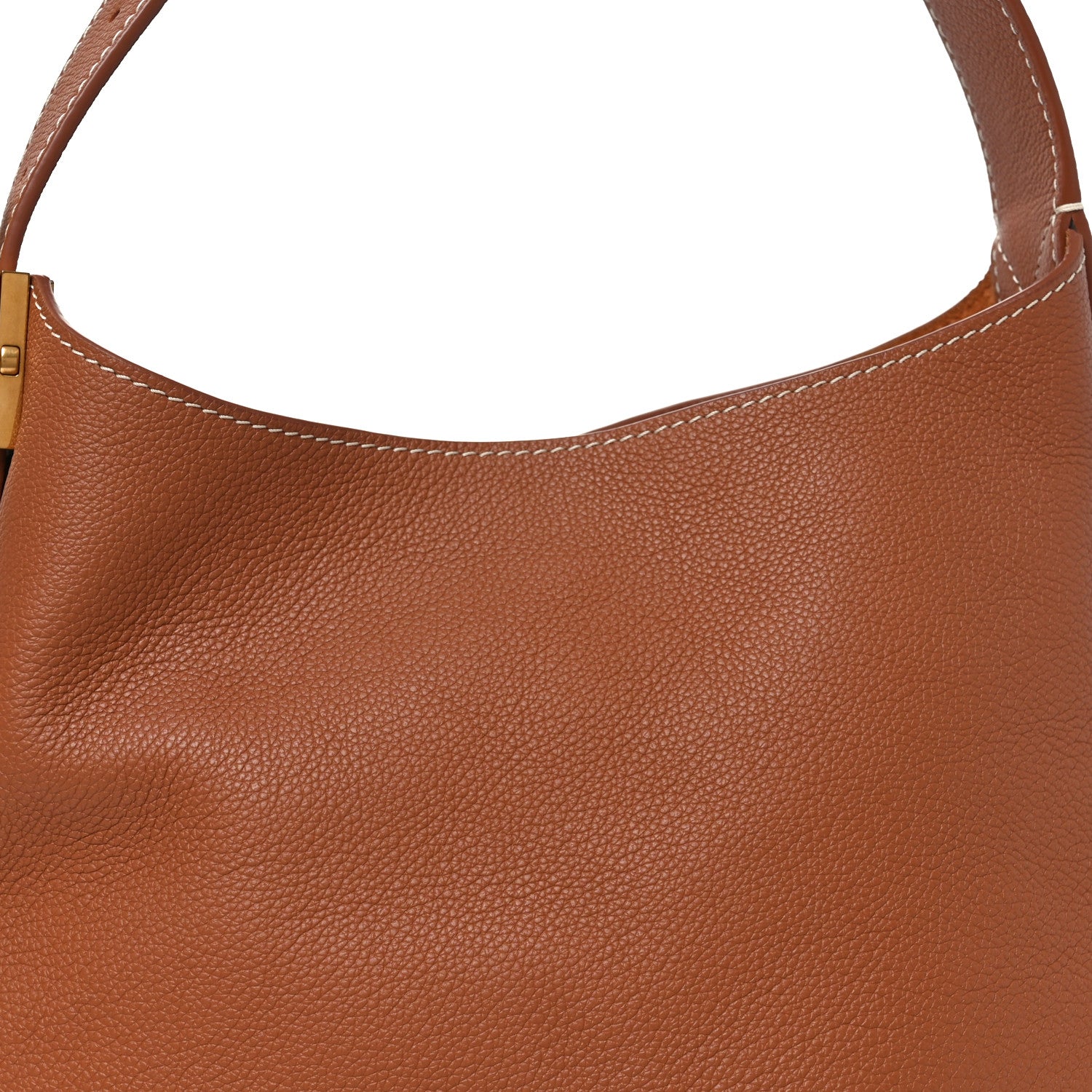 Grained Calfskin Low Key Hobo PM Cognac