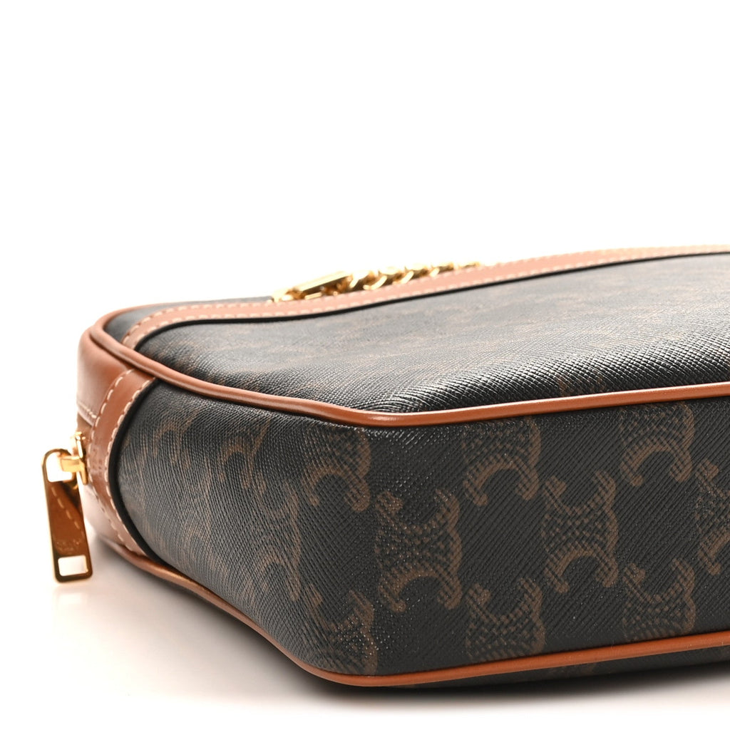 Triomphe Canvas Calfskin Medium Patapans Tan