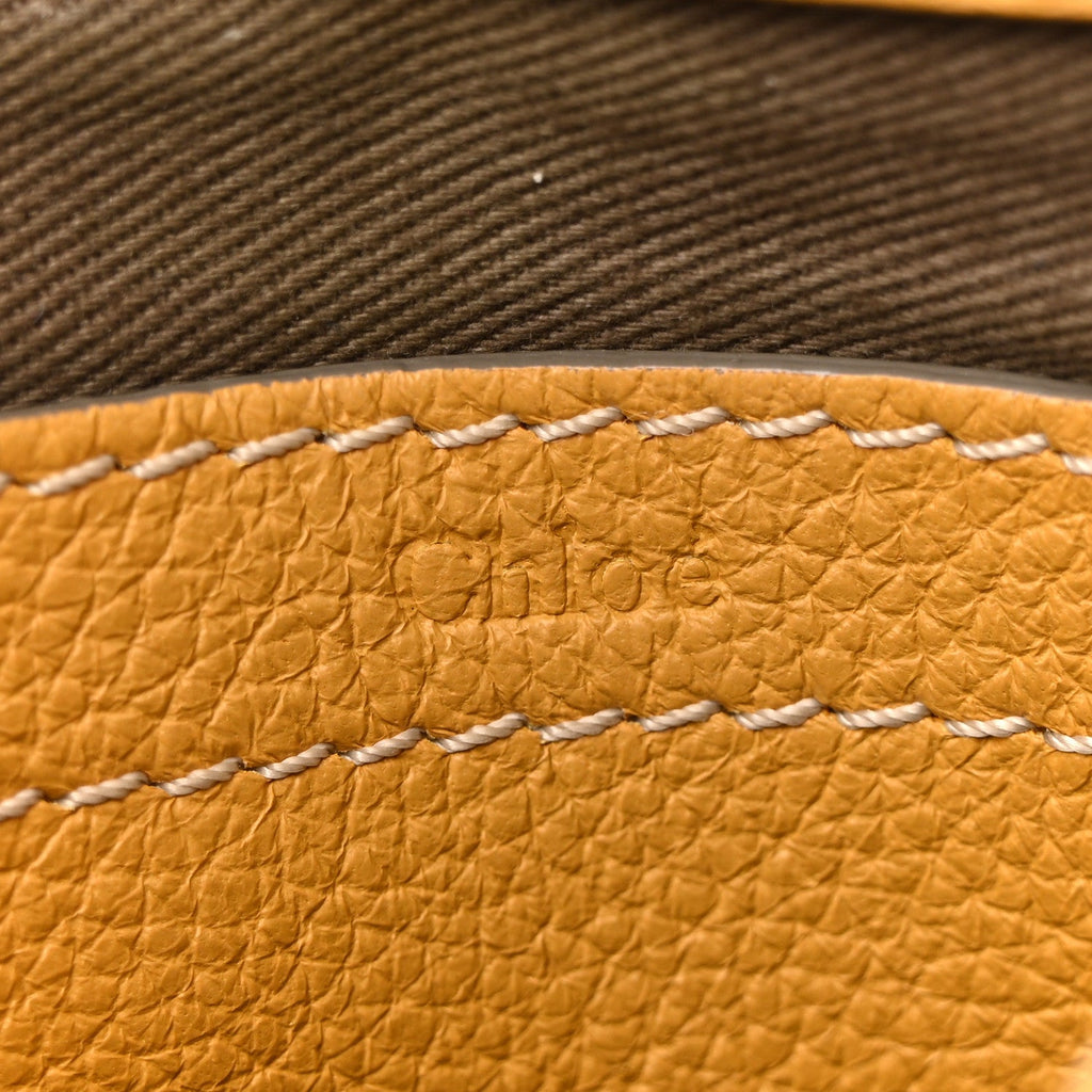 Calfskin Mini Marcie Round Crossbody Bag Dusty Yellow