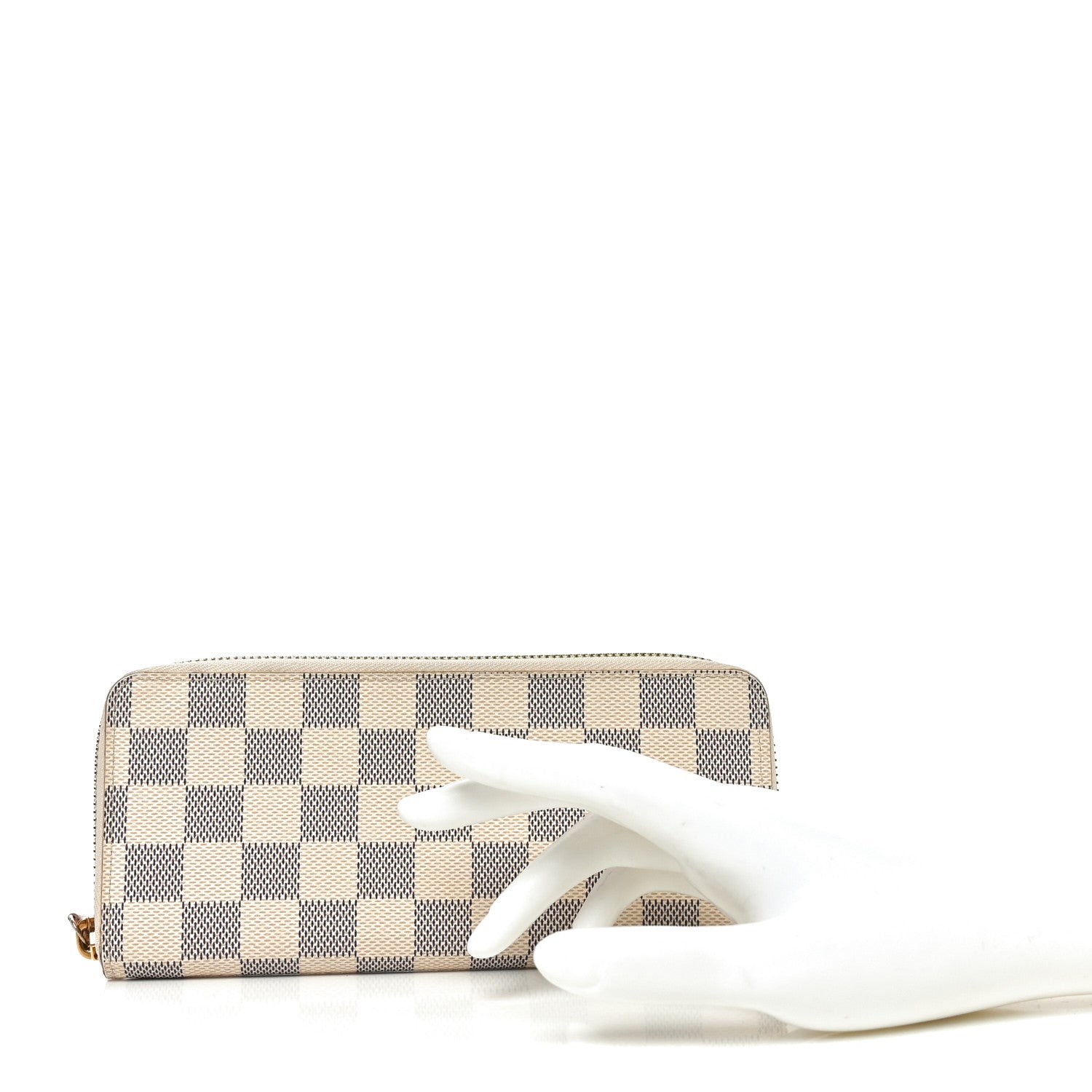 Damier Azur Clemence Wallet Rose Ballerine