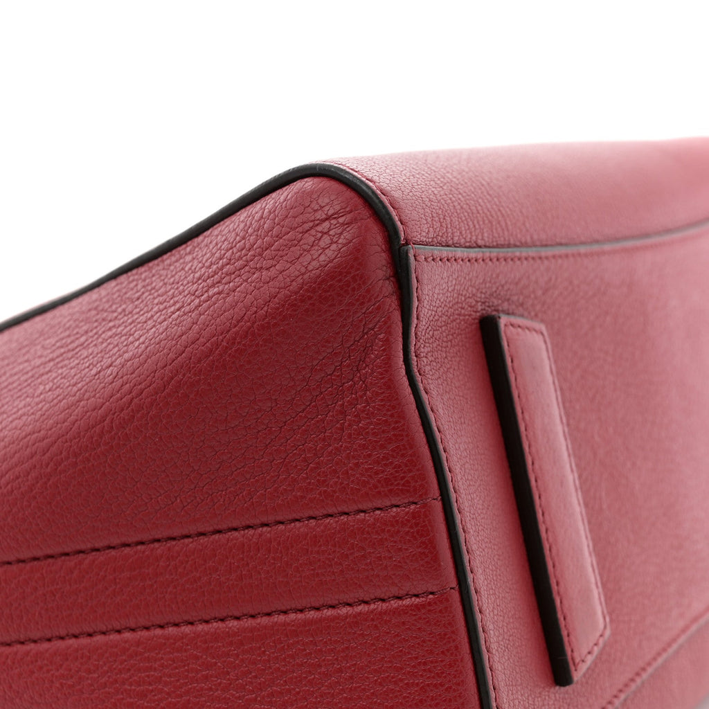 Sugar Goatskin Small Antigona Vermillon