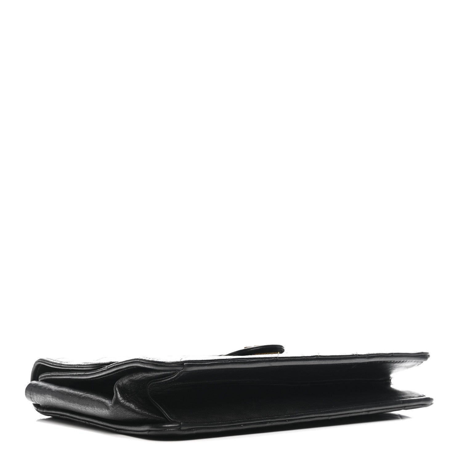 Lambskin Quilted Small Single Flap Bag Black