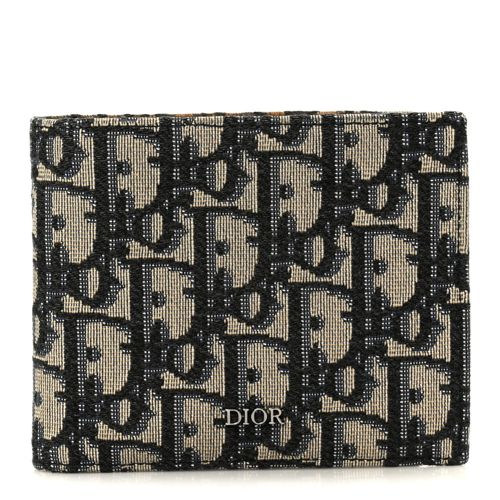 Oblique Compact Wallet Blue