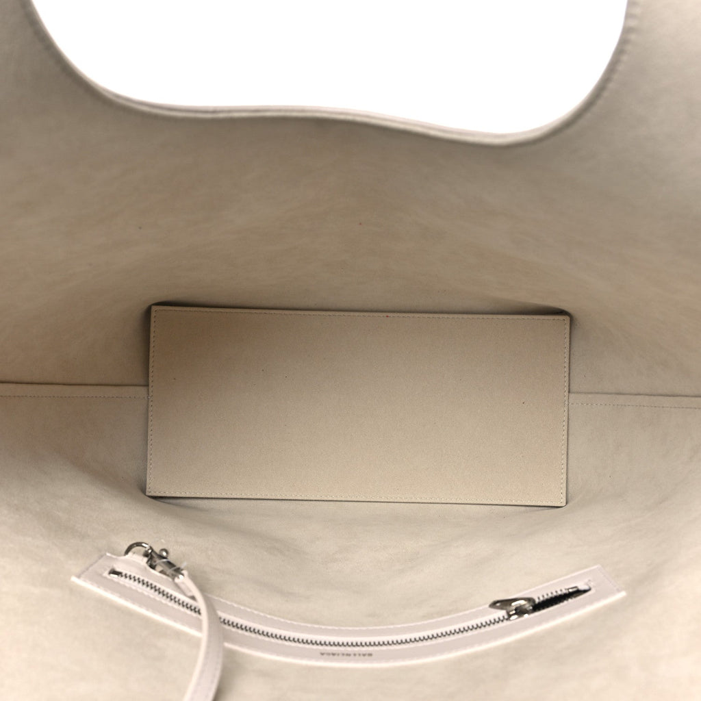 Smooth Calfskin Mary Kate Tote White