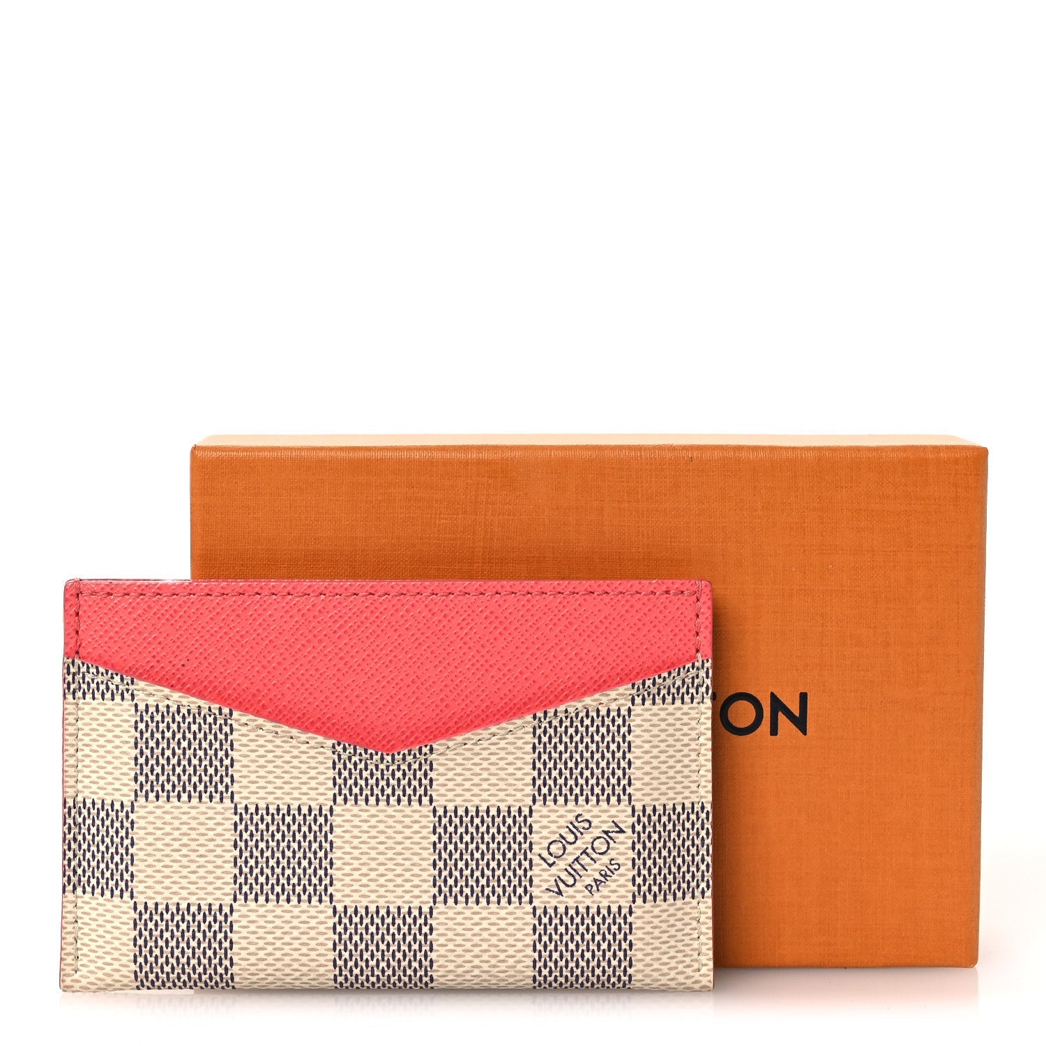 Damier Azur Daily  Holder Rose Papaye