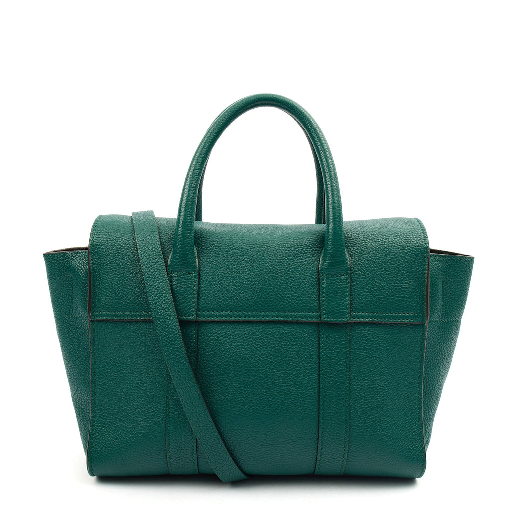 Mulberry Tote Bayswater with Strap- Small in Ocean Green, Leather