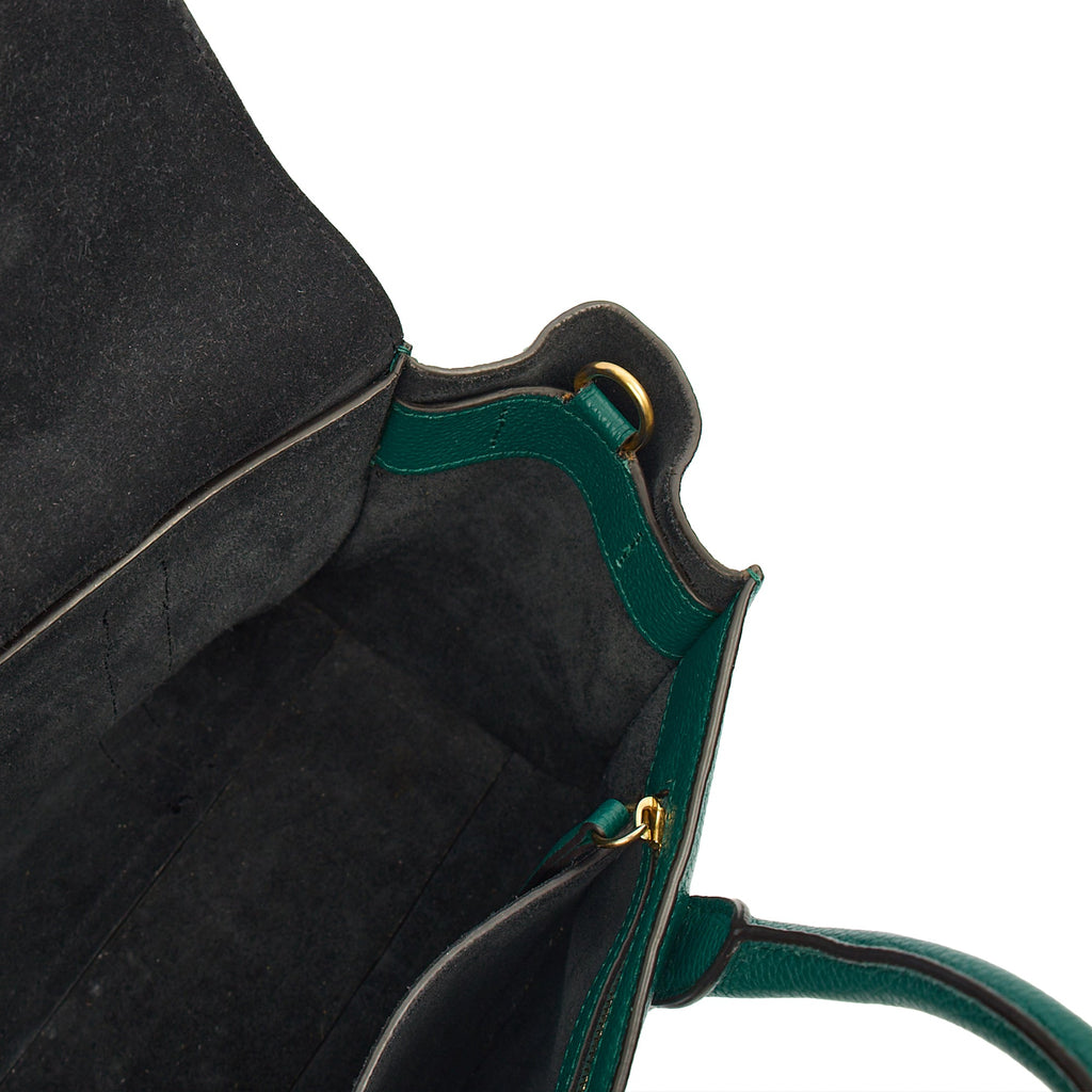 Mulberry Tote Bayswater with Strap- Small in Ocean Green, Leather