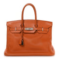 Taurillon Clemence Birkin 35 Orange