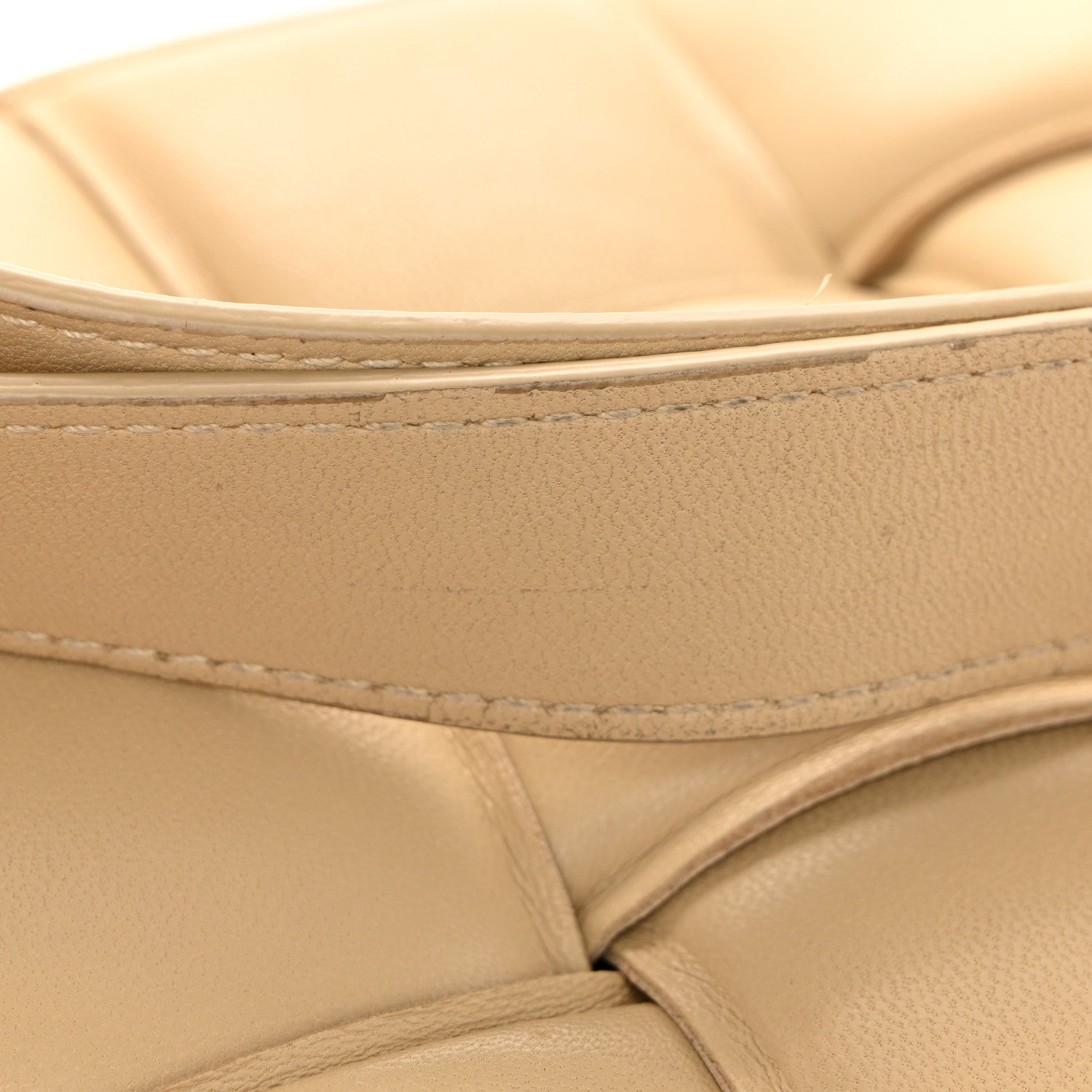 Nappa Maxi Intreccio Padded Cassette Crossbody Bag Porridge