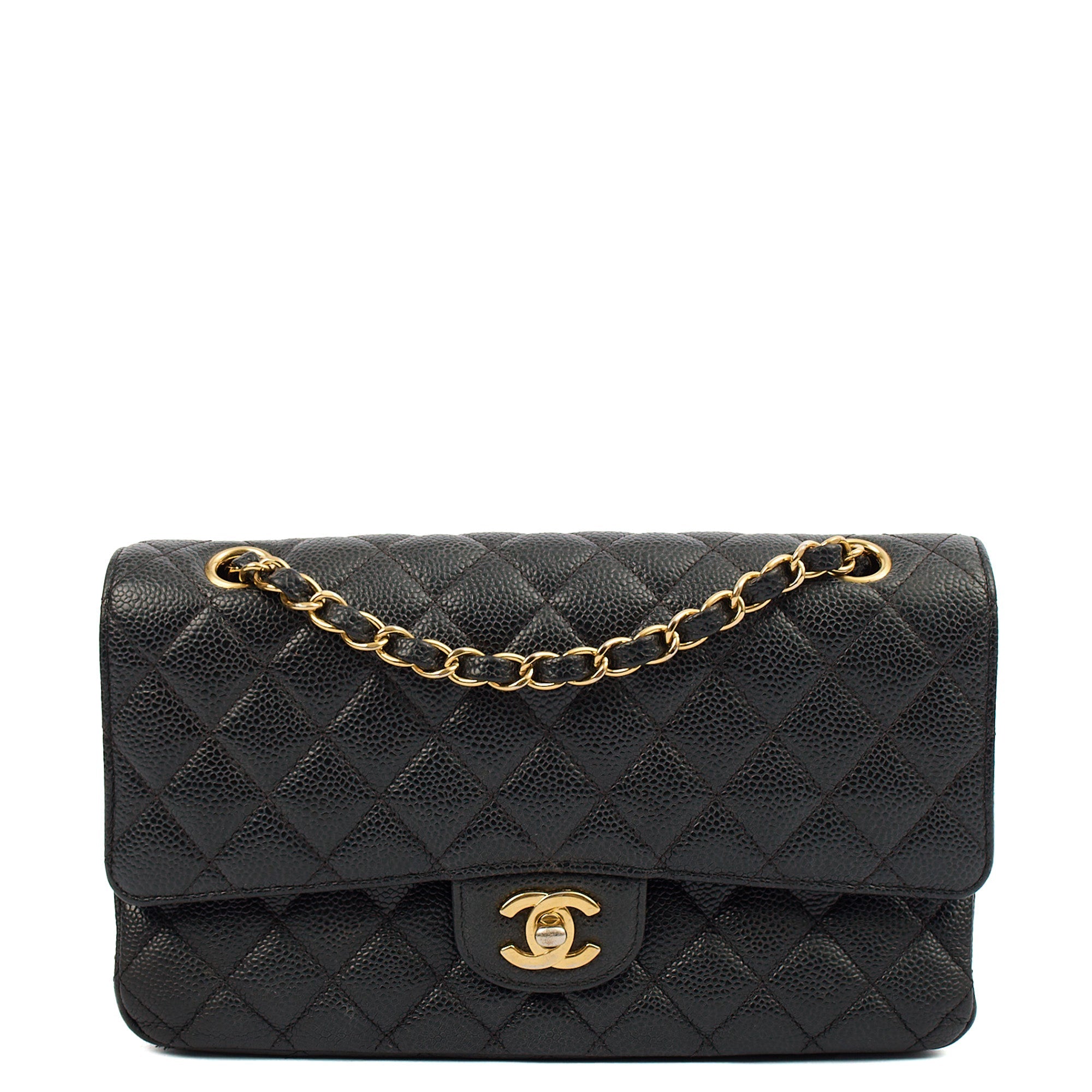 Chanel Shoulder Bag Classic Double Flap - Medium in Black, Leather