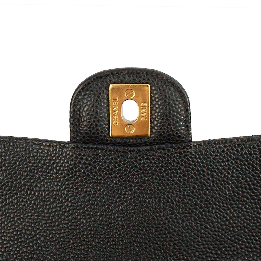 Chanel Shoulder Bag Classic Double Flap - Medium in Black, Leather