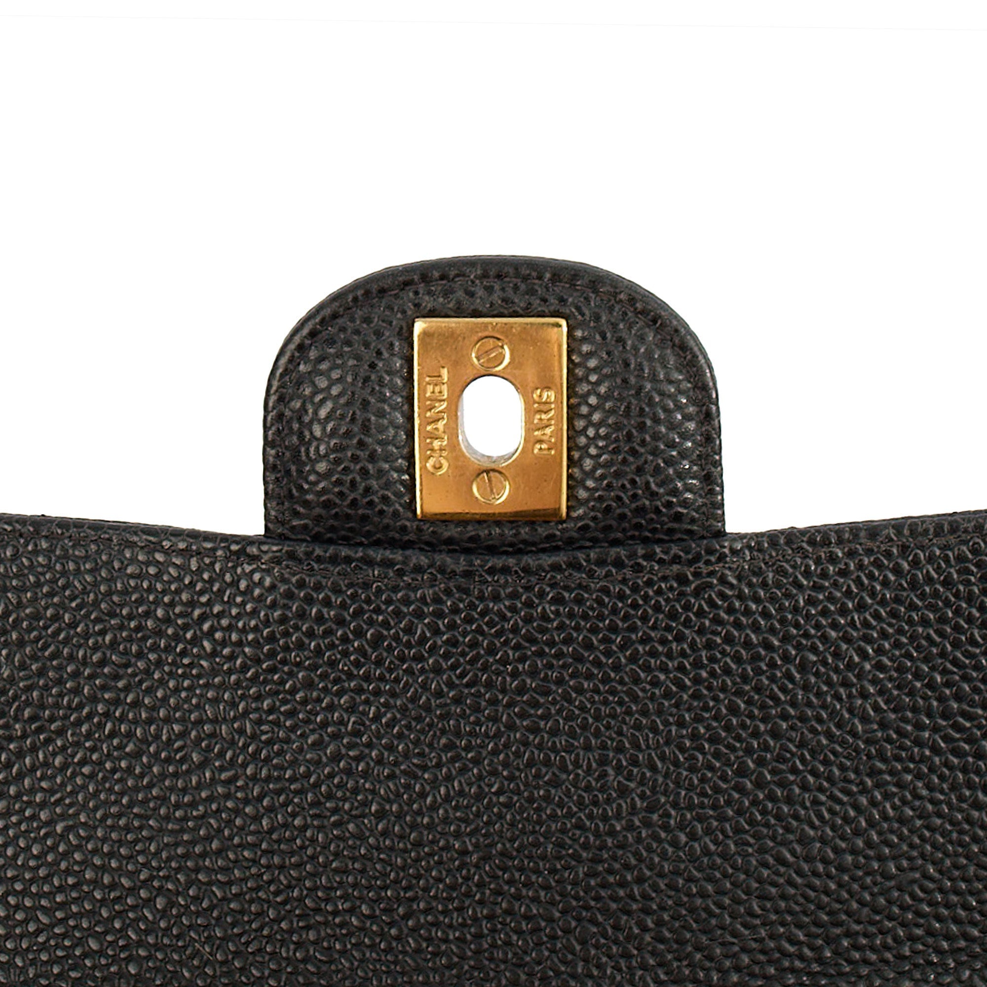 Chanel Shoulder Bag Classic Double Flap - Medium in Black, Leather