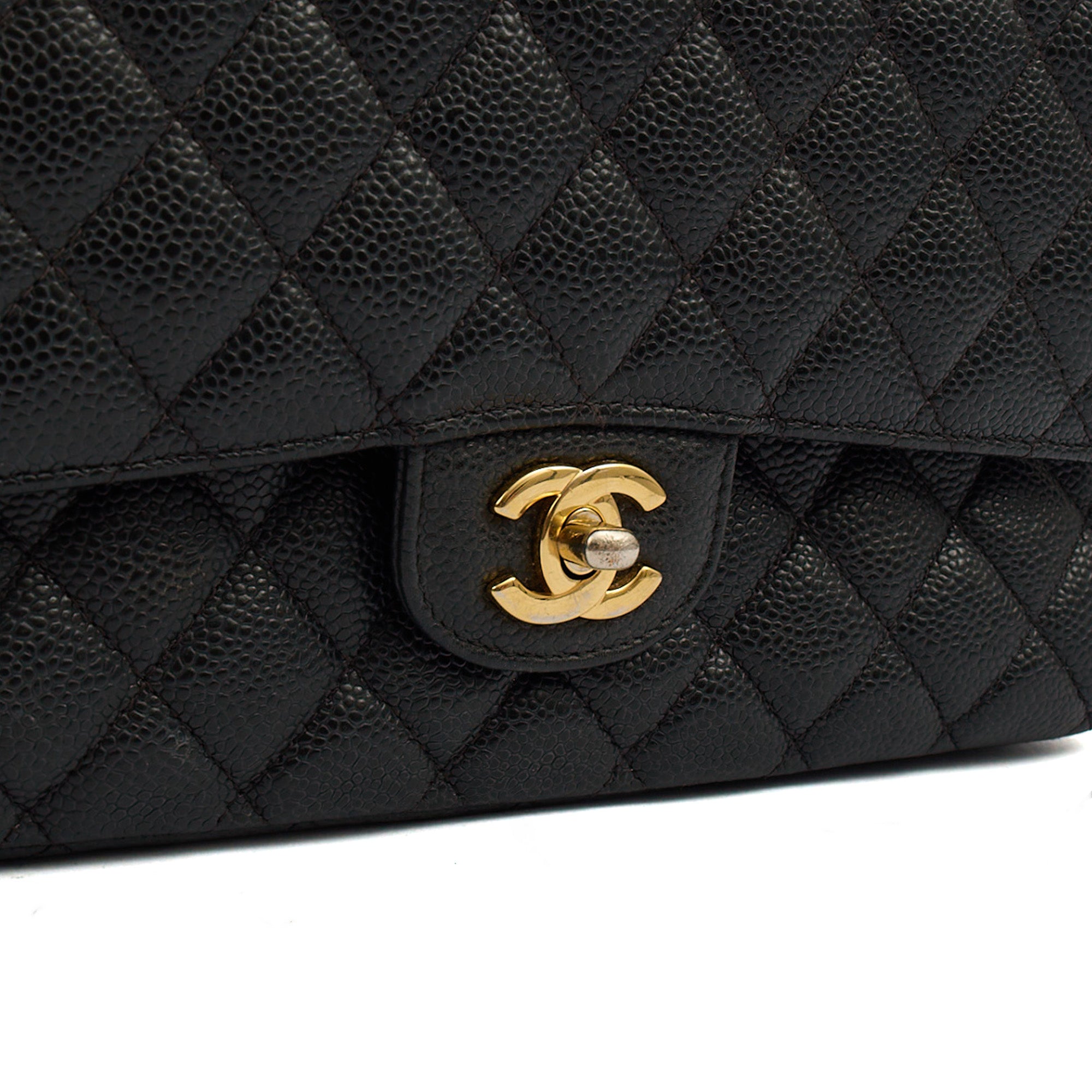 Chanel Shoulder Bag Classic Double Flap - Medium in Black, Leather