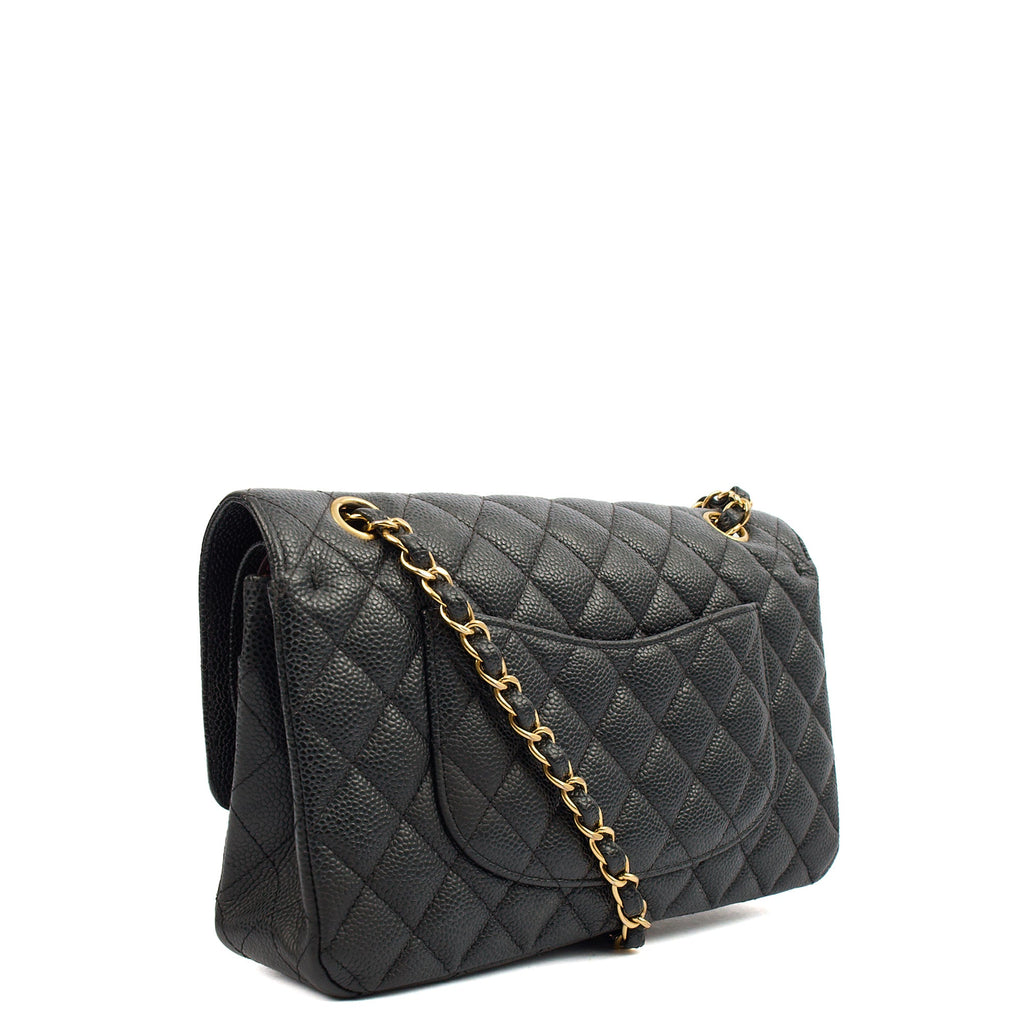 Chanel Shoulder Bag Classic Double Flap - Medium in Black, Leather