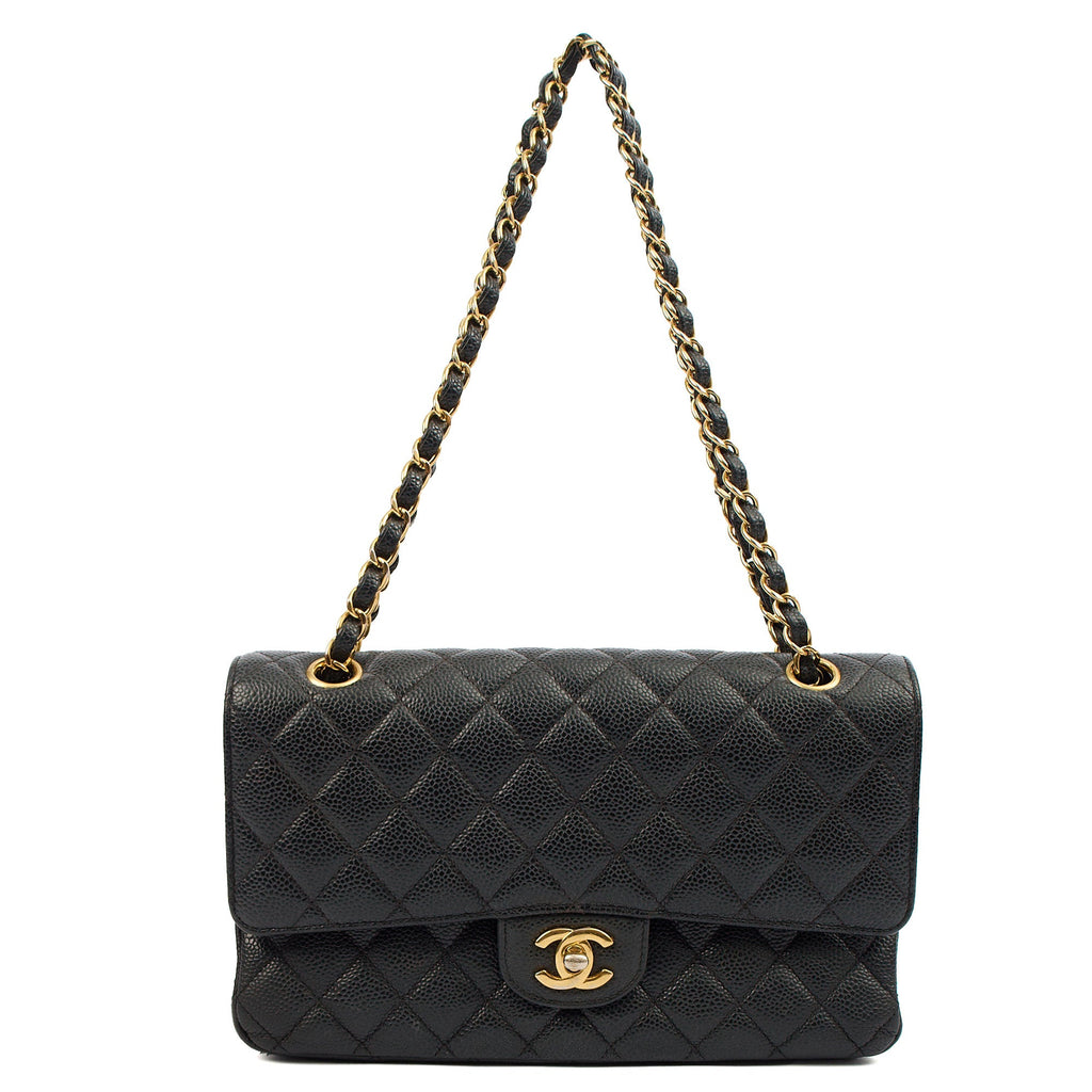 Chanel Shoulder Bag Classic Double Flap - Medium in Black, Leather