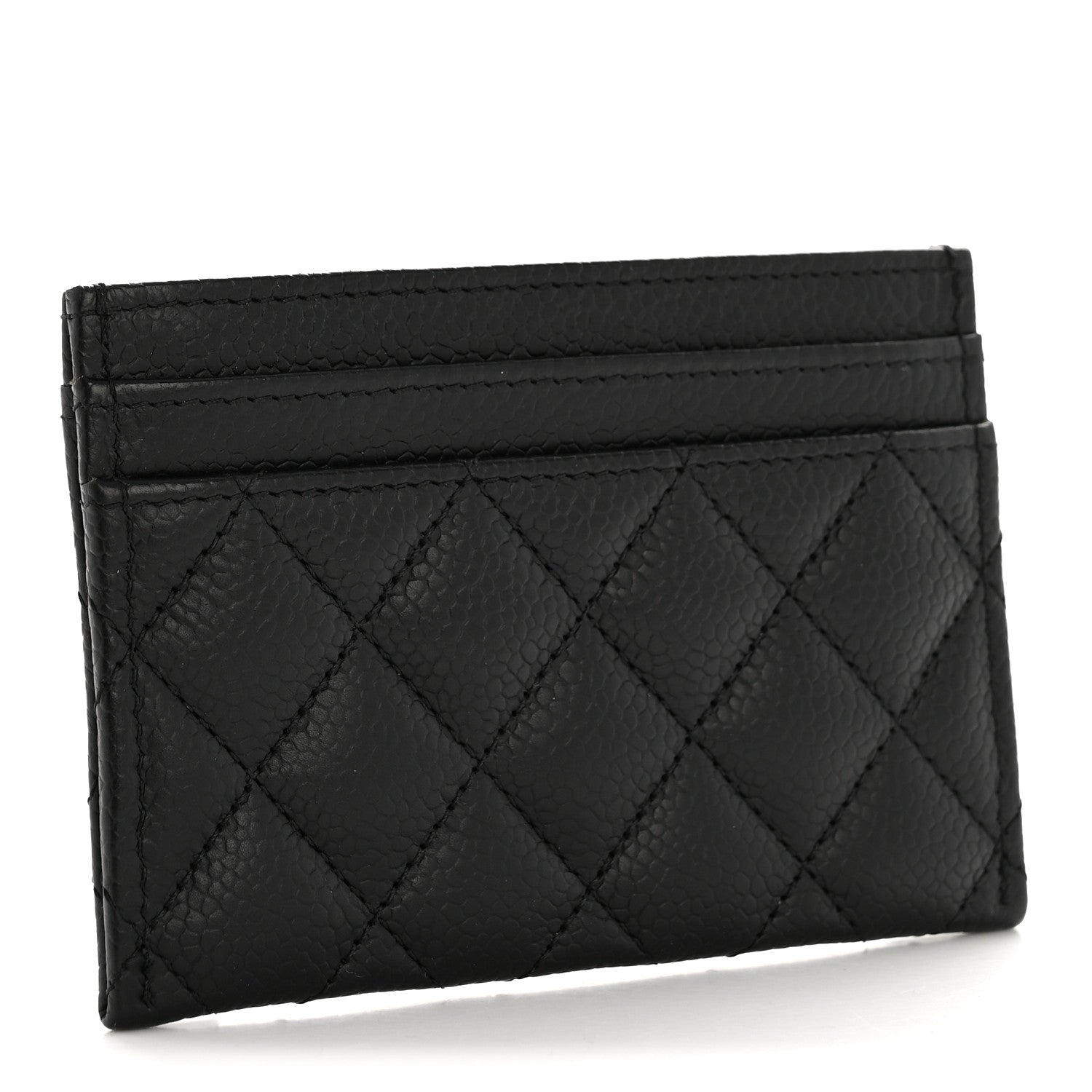 Caviar Quilted Boy  Holder Black