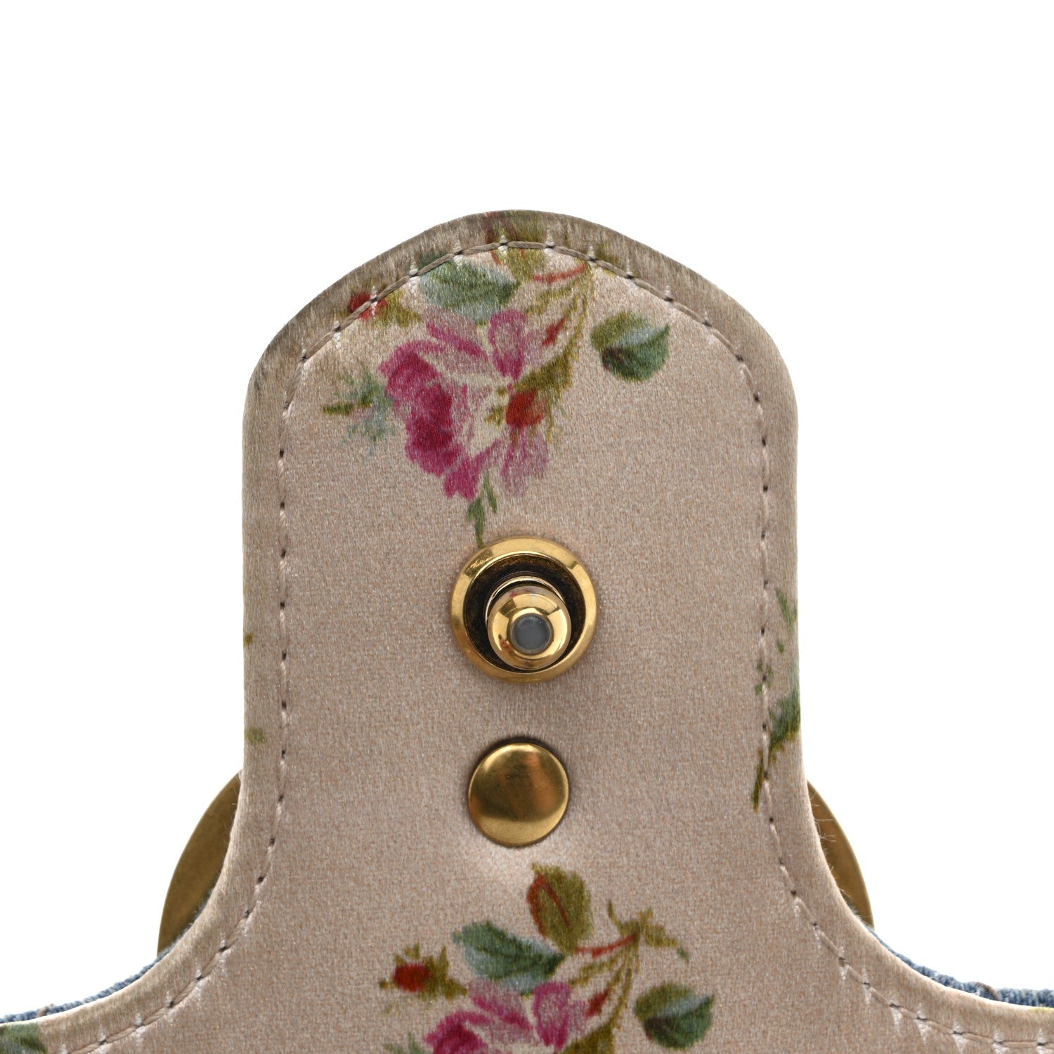 Denim Matelasse Small Pearly GG Marmont Shoulder Bag Blue