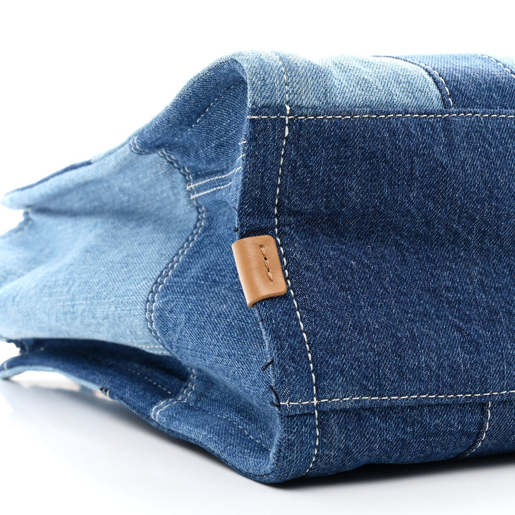 Denim Canvas Large The Tote Bag Blue