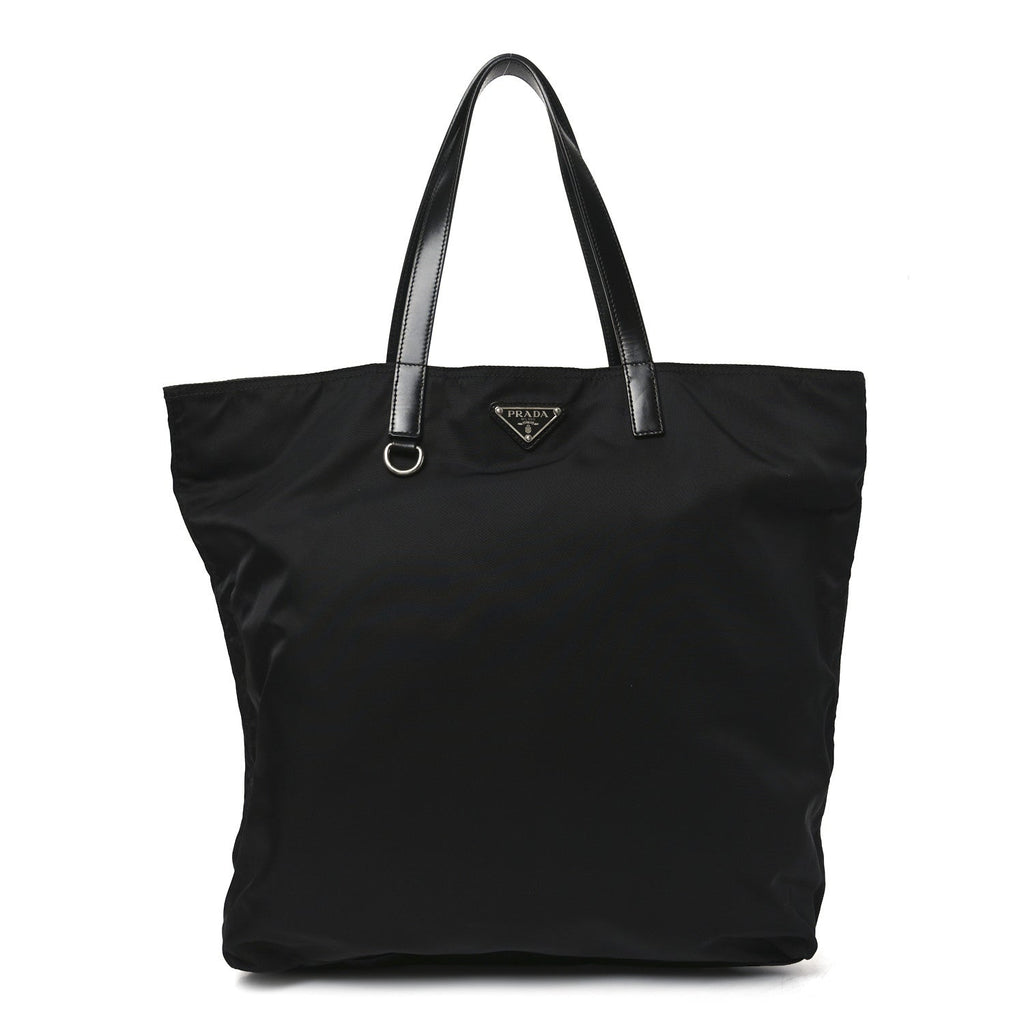 Tessuto Nylon Shopping Tote Black