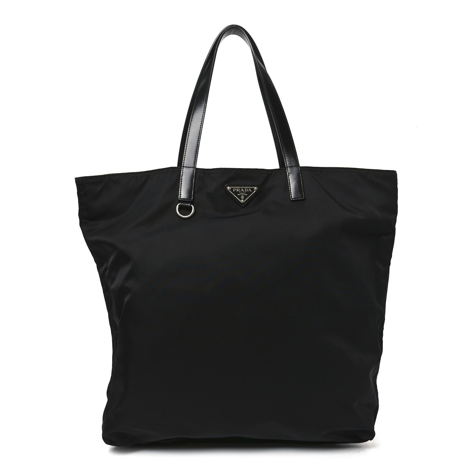 Tessuto Nylon Shopping Tote Black
