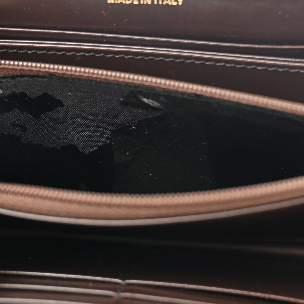 Haymarket Check Large Zip Around Wallet Brown