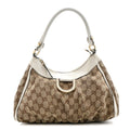 Monogram Medium D Gold Ring Hobo White
