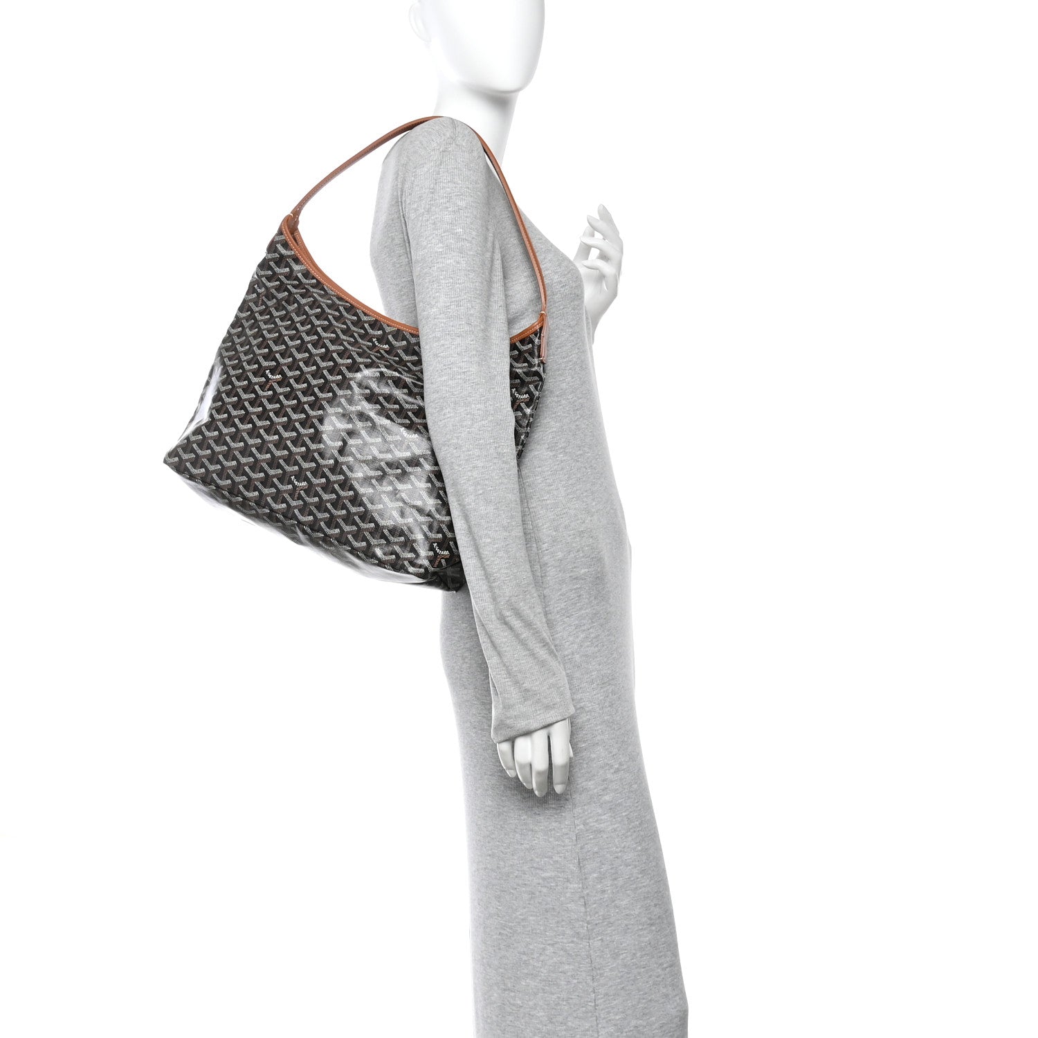 Goyardine Boheme Hobo Black Gold