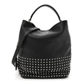 Calfskin Studded Medium Susanna Hobo Black