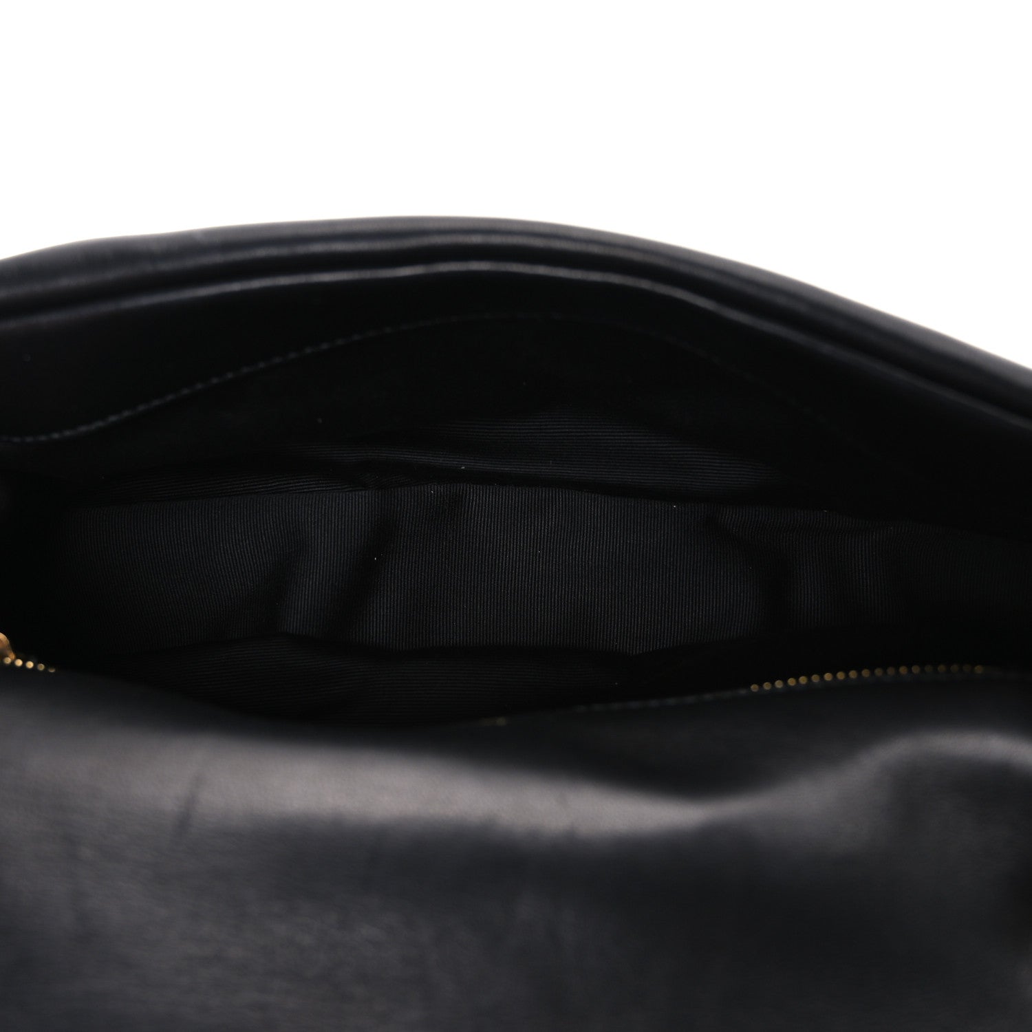 Plunged Lambskin Calypso Black