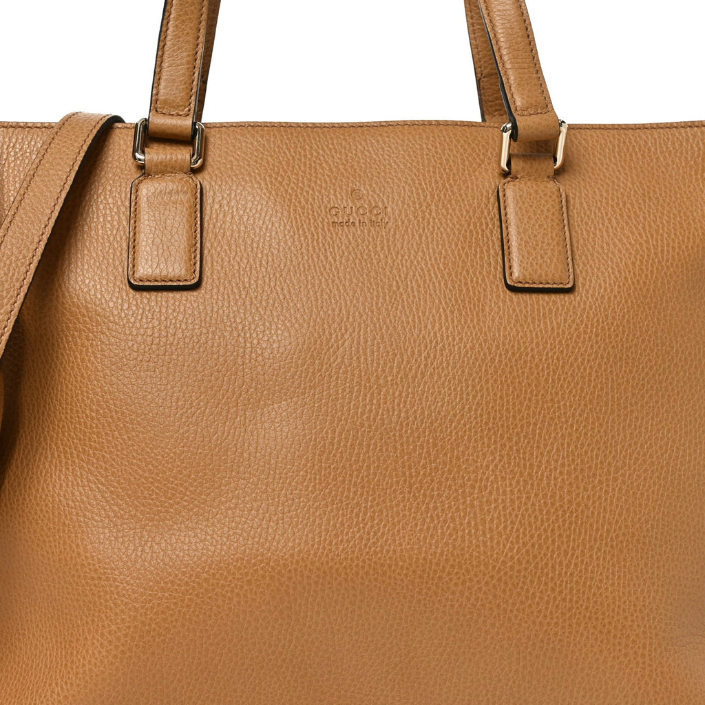 Calfskin Bamboo Tassel Top Handle Tote Whiskey