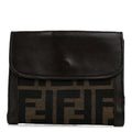 Zucca Calfskin Compact Wallet Tobacco