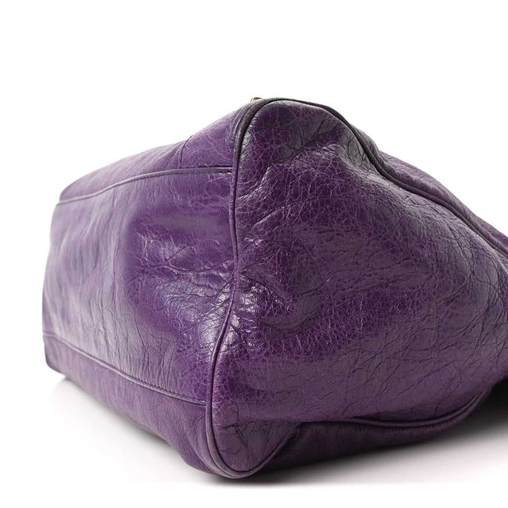 Agneau Classic Gold Hardware Velo Dark Violet