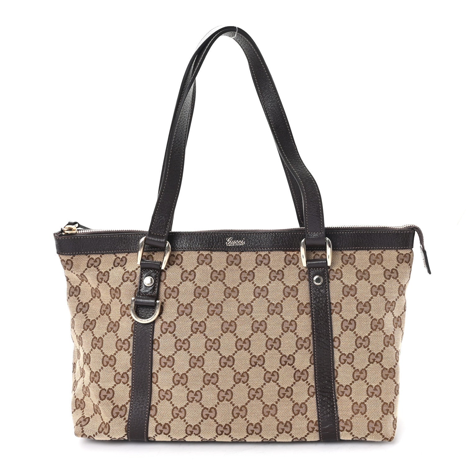 Monogram Medium Abbey Tote Brown