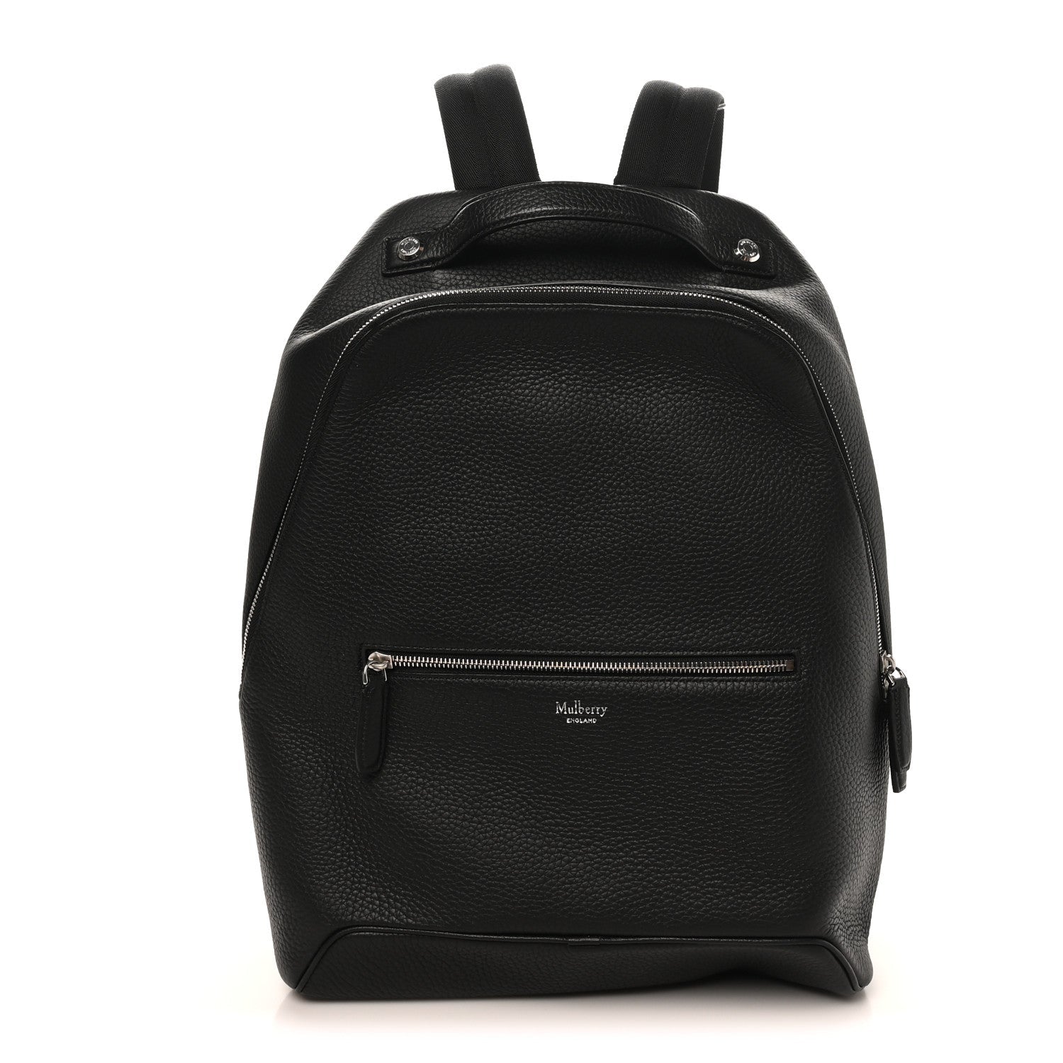 Heavy Grained Calfskin City Backpack Black