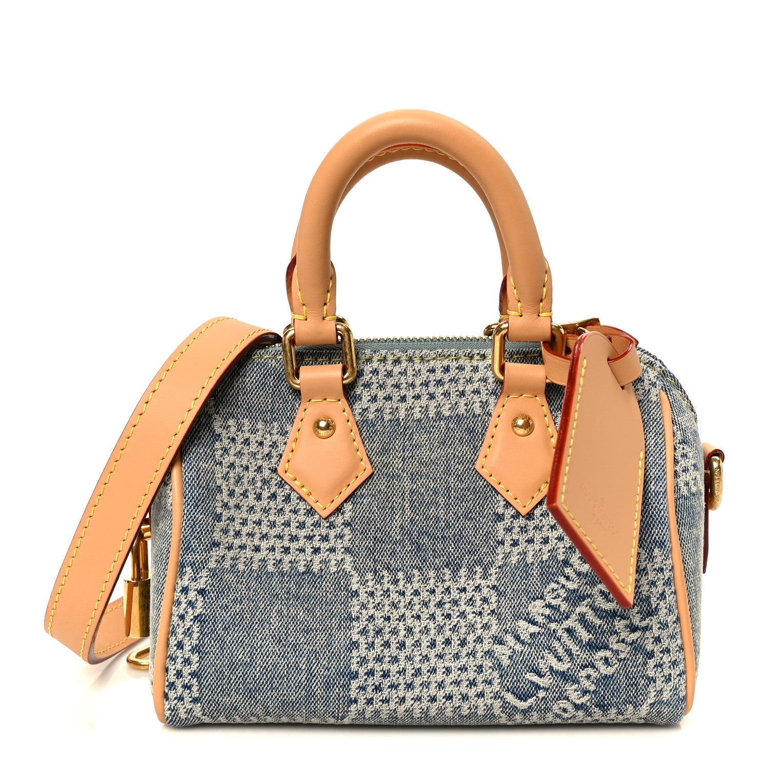 Damier Denim 3D Speedy Bandouliere 18 Bleu