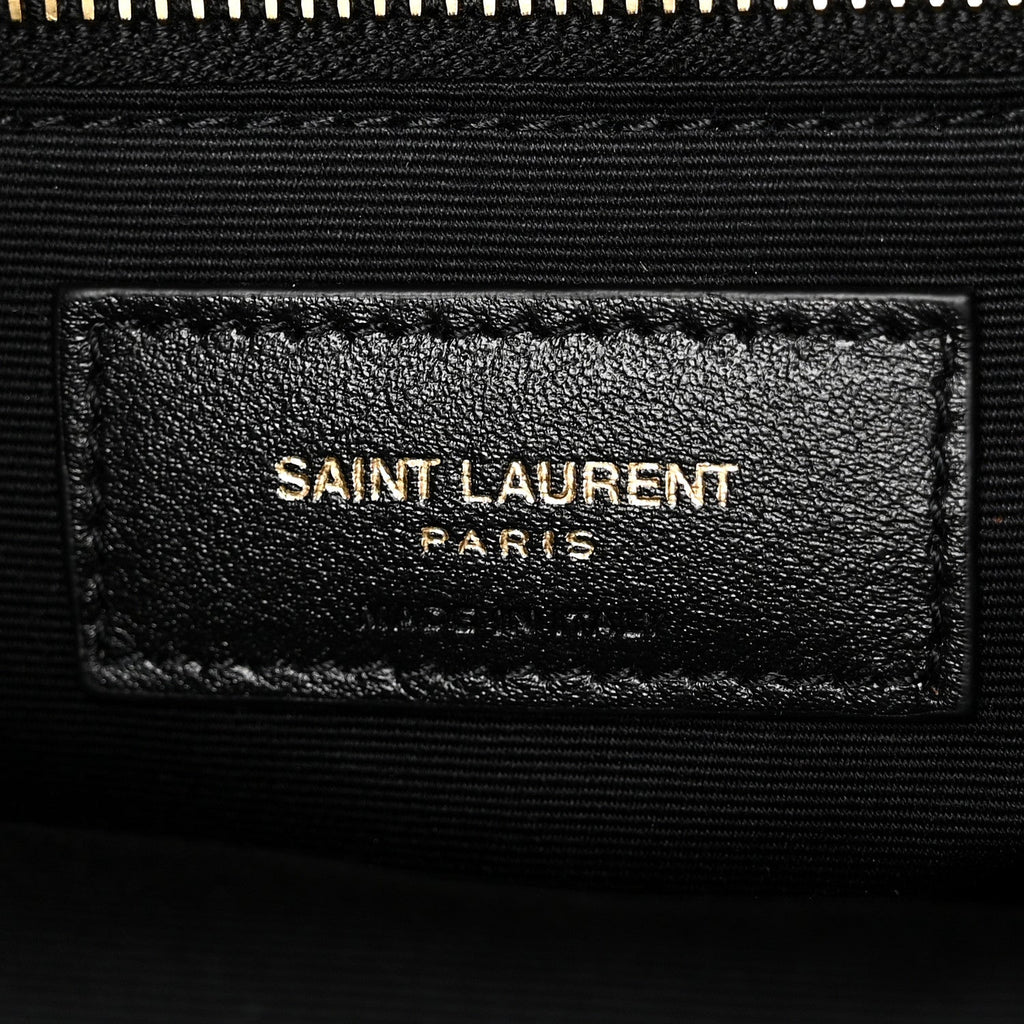 Lambskin Matelasse Monogram Joe Backpack Black