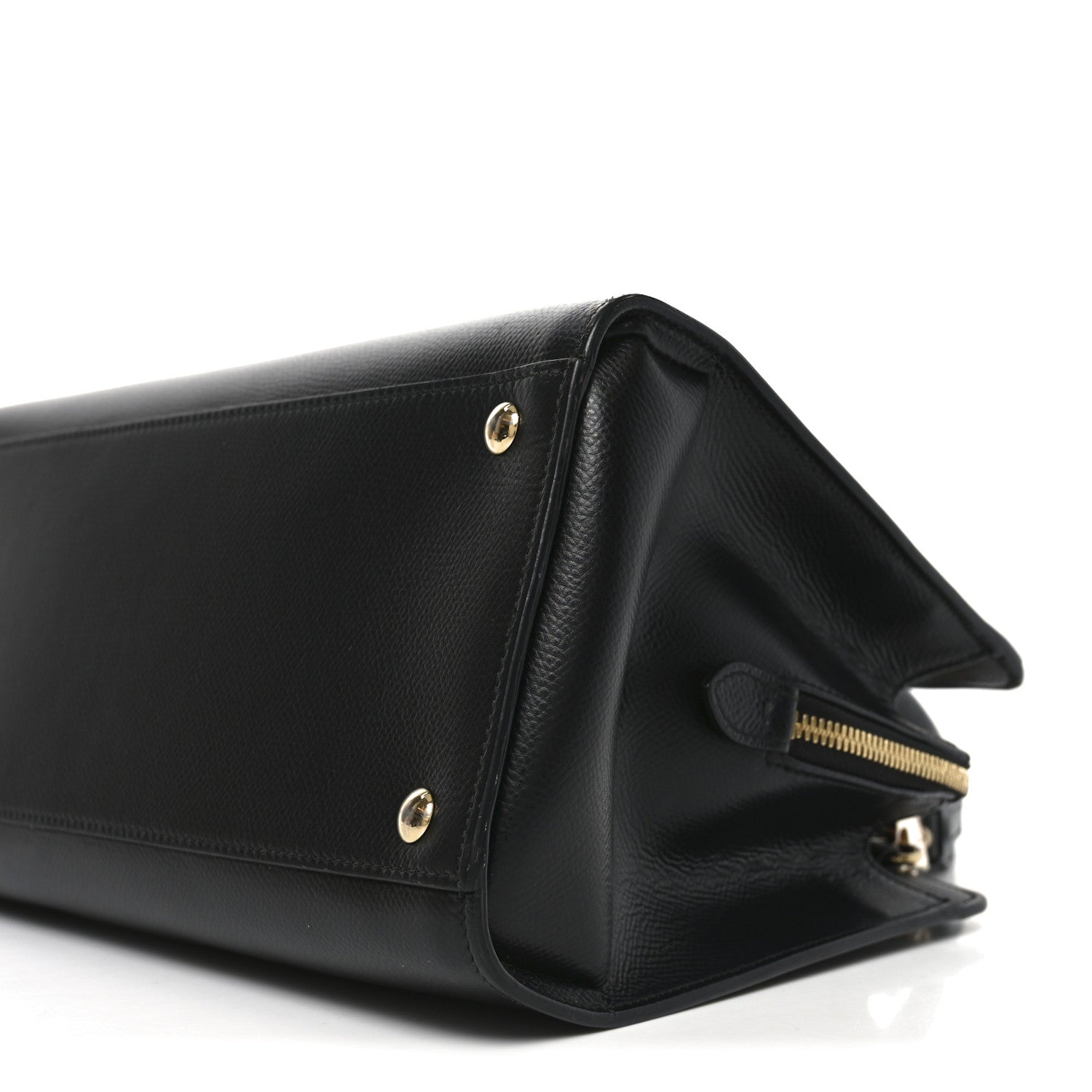 Hammered Calfskin Today Satchel Black