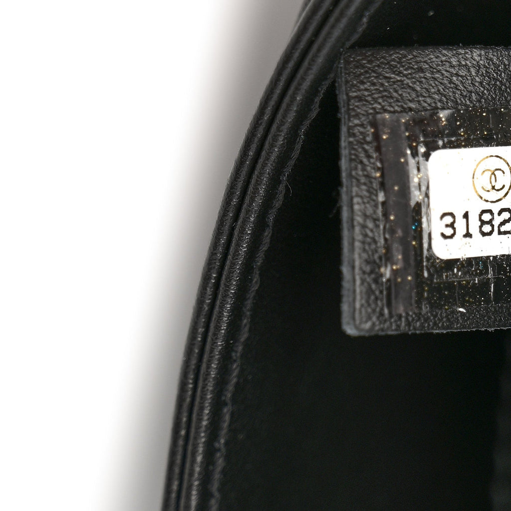 Calfskin Quilted CC Uniform Flap Belt Bag Black