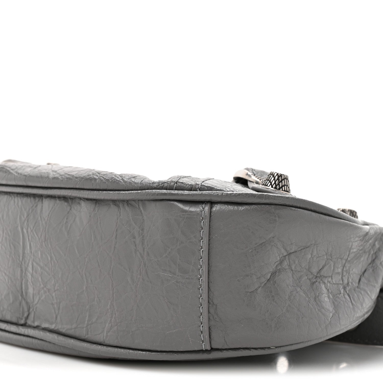 Agneau Arena Le Cagole Shoulder Bag XS Dark Grey