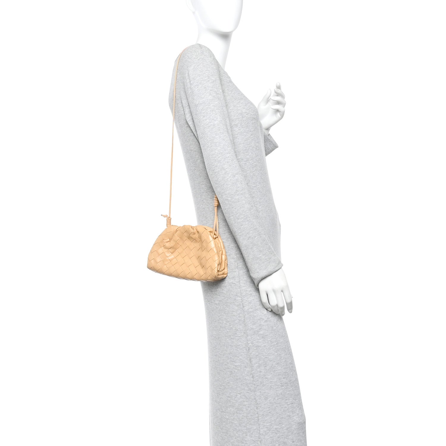 Nappa Intrecciato The Mini Pouch Almond
