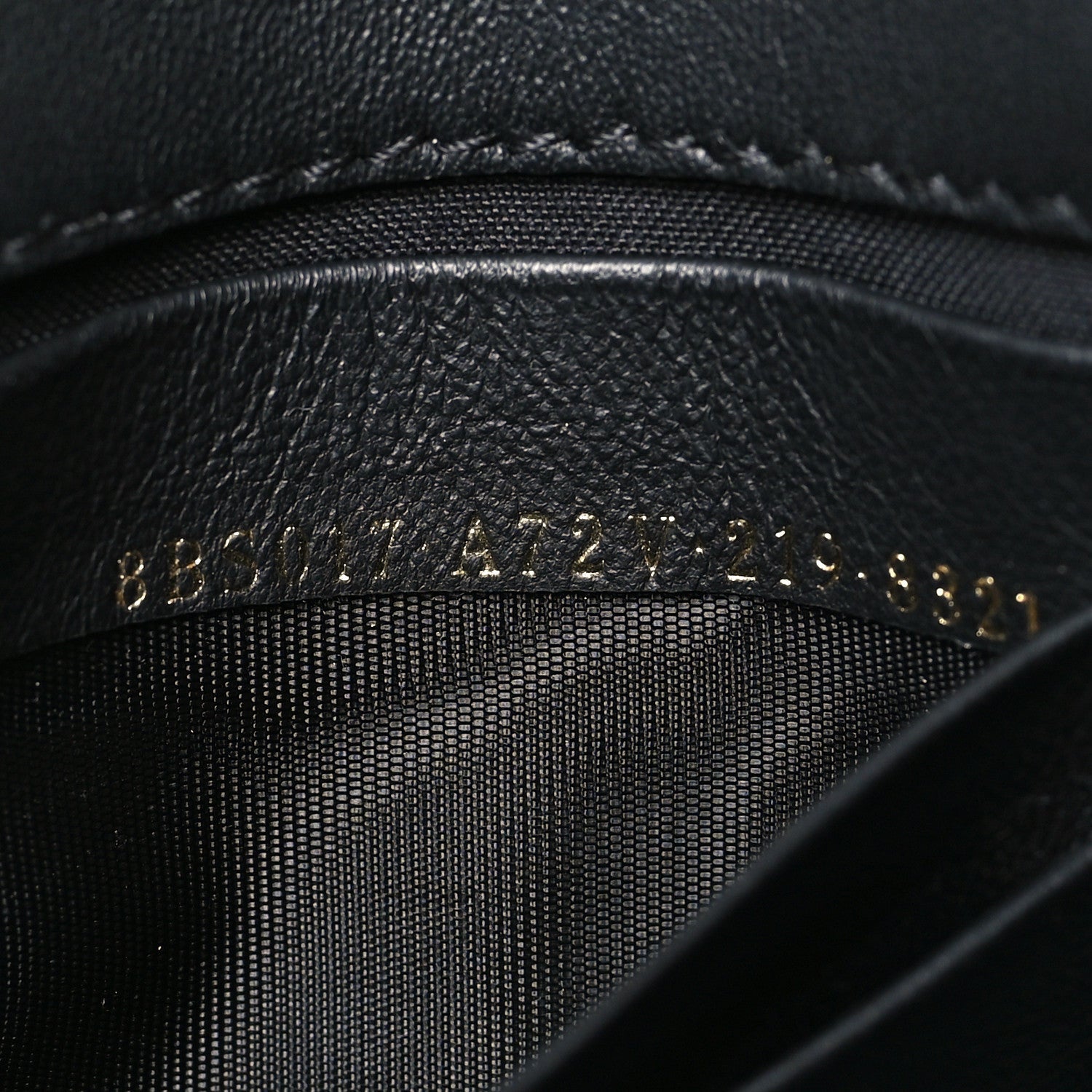 Nappa FF 1974 Embossed Mini Baguette Black