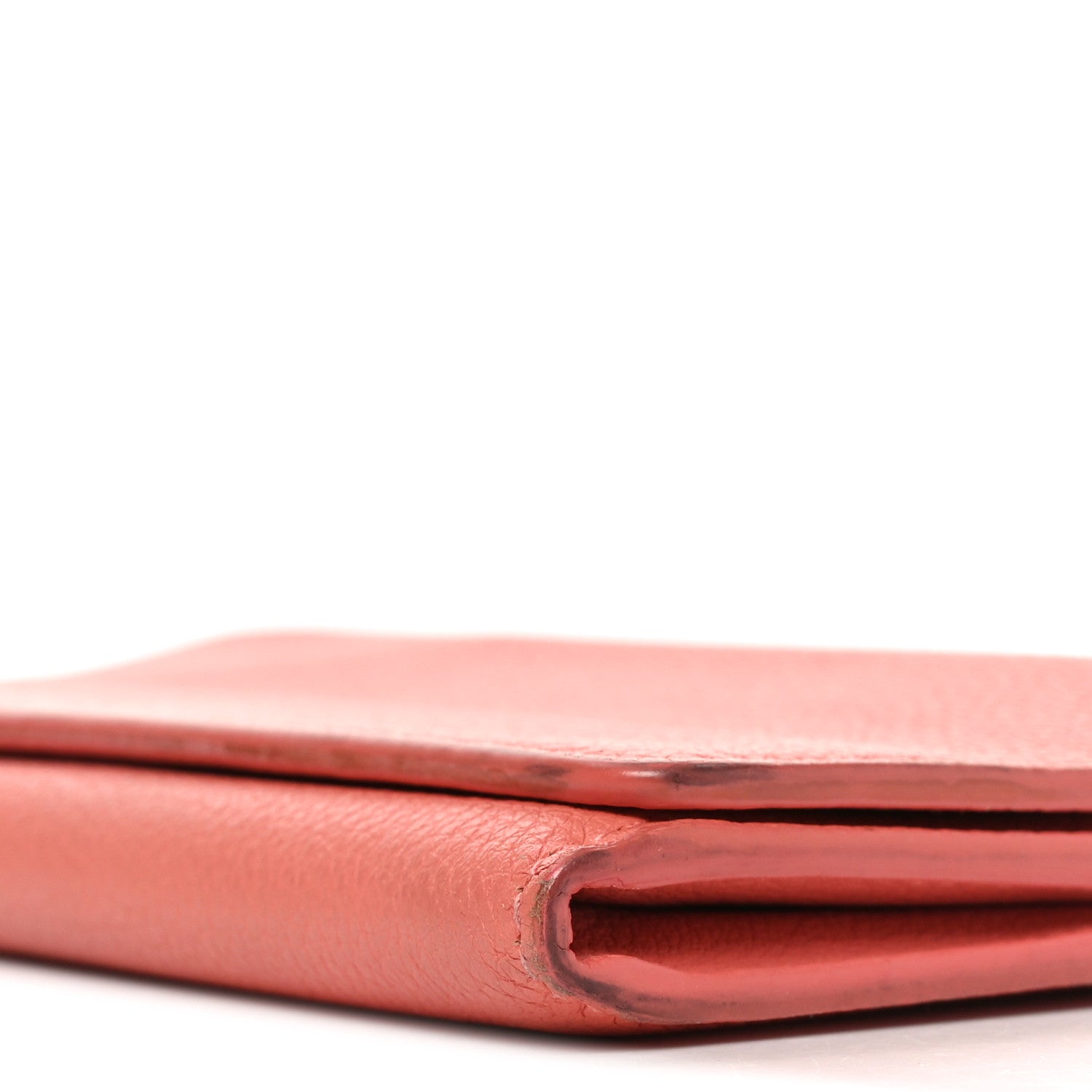 Grained Calfskin Essential Money Wallet Rose Jaipur