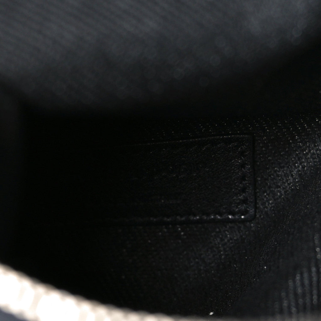 Linen Calfskin Rive Gauche Tote Black