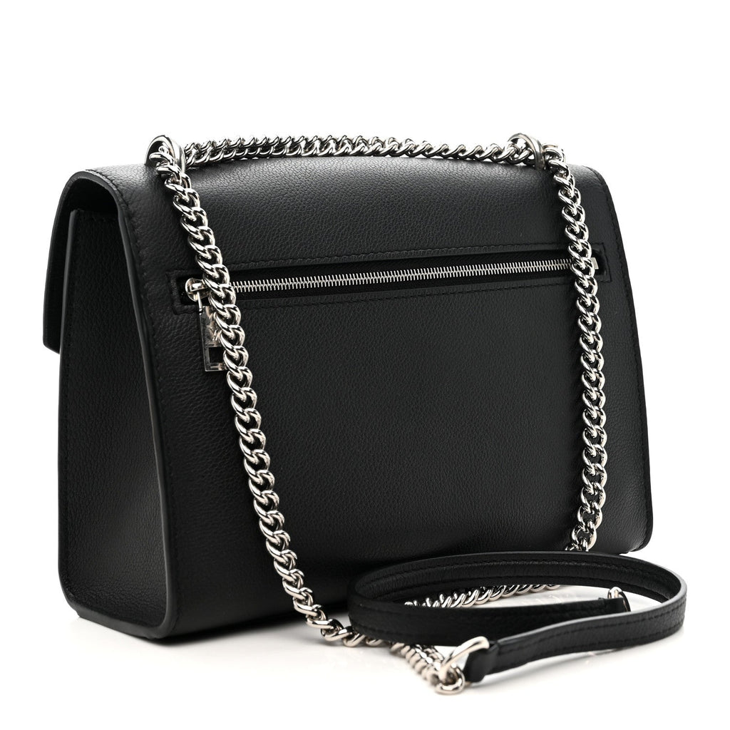 Soft Calfskin Mylockme Chain Bag BB Black