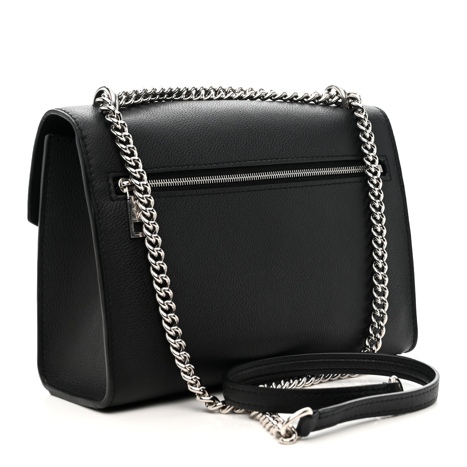 Soft Calfskin Mylockme Chain Bag BB Black