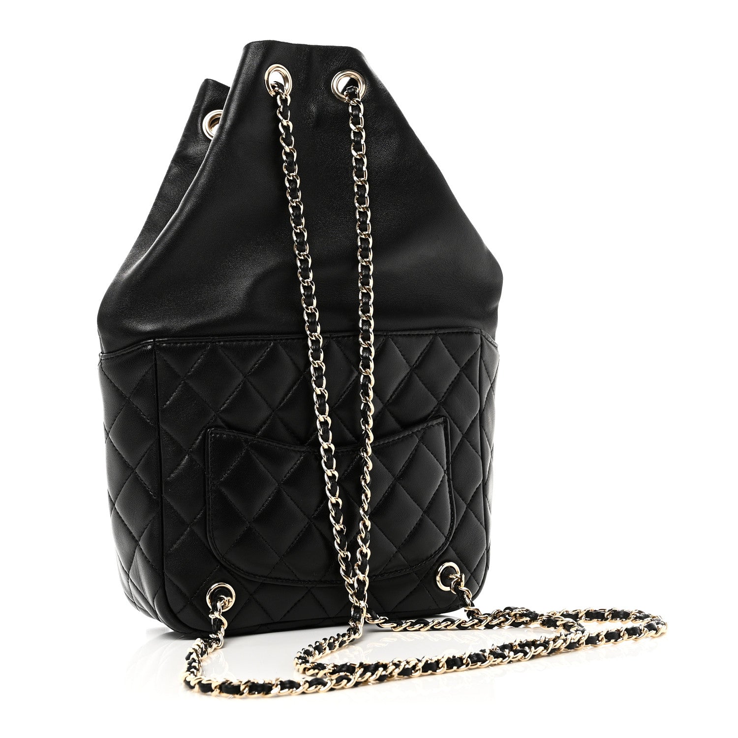 Lambskin Quilted Small In Seoul Backpack Black